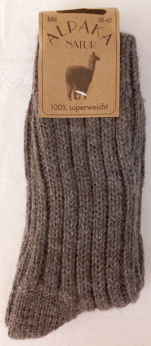 Socken mit Alpakawolle