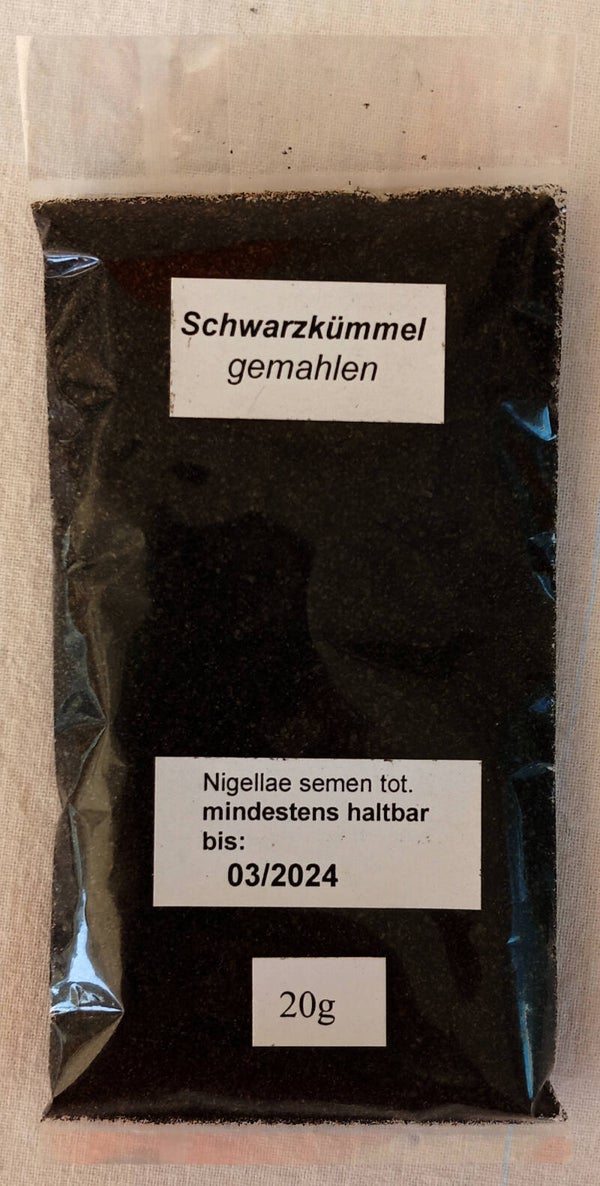 Schwarzkümmel gemahlen Nachfülltüte