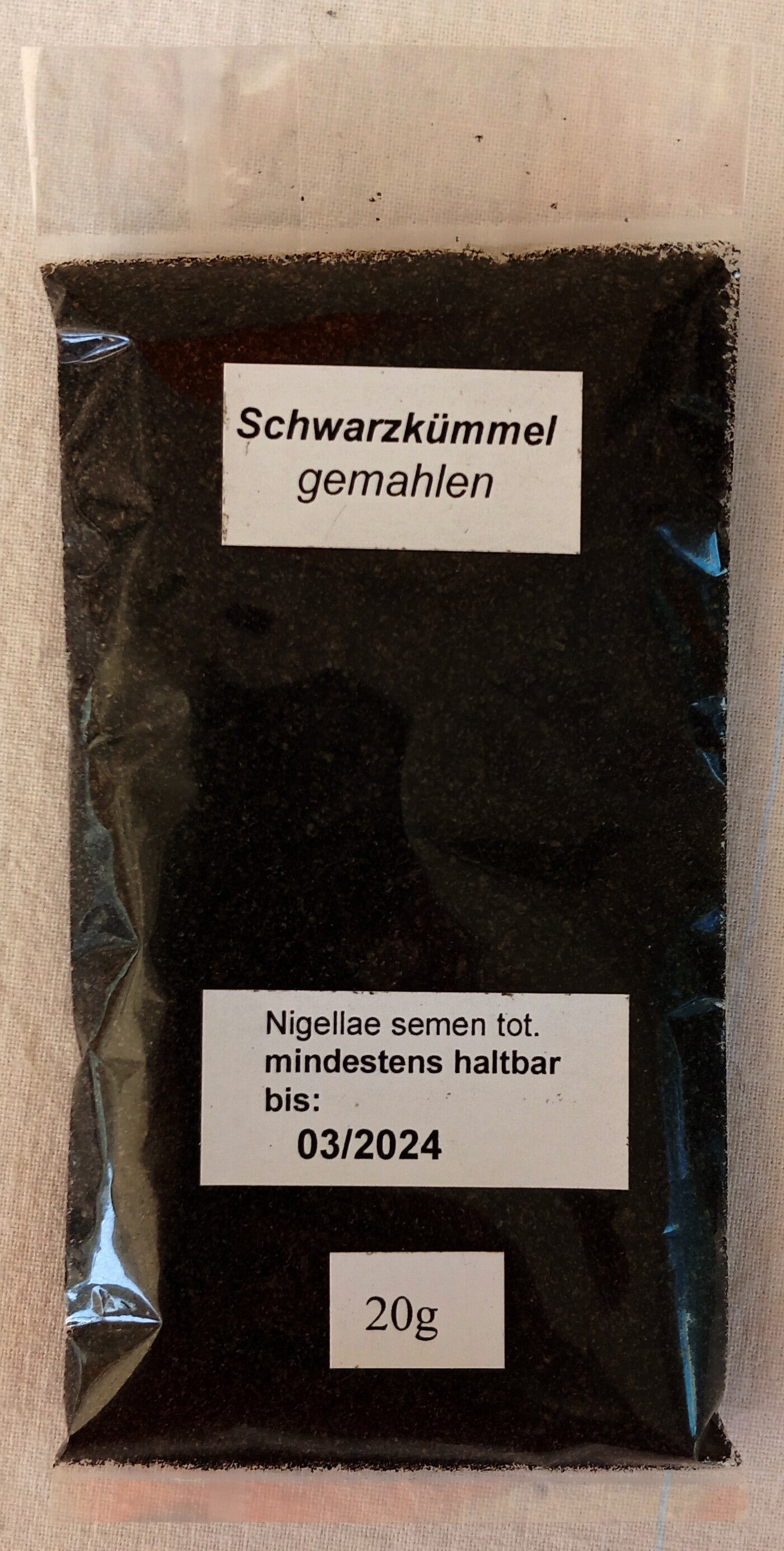 Schwarzkümmel gemahlen Nachfülltüte