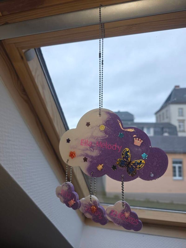 Babywolke mit 3 babywolken