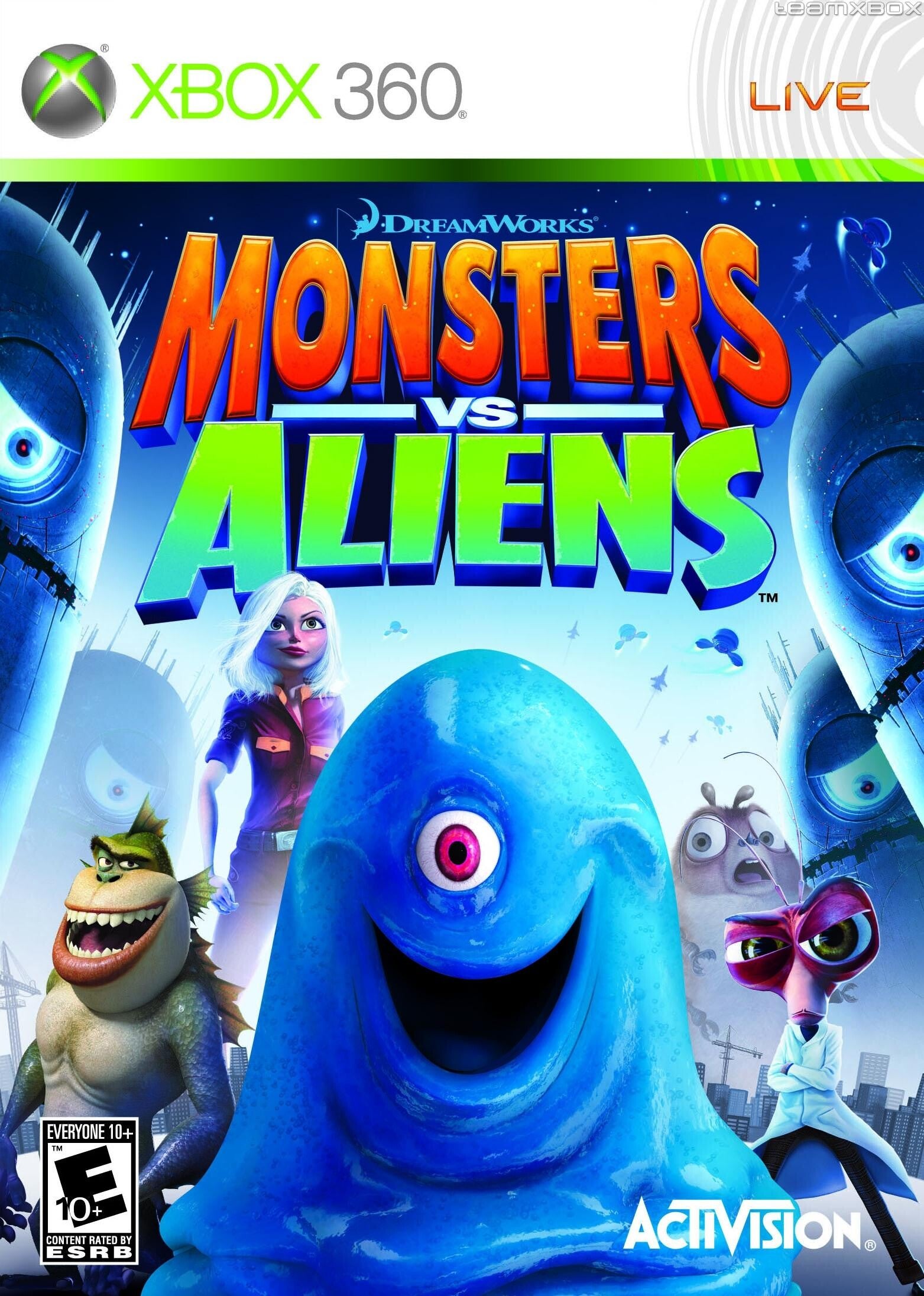 Monsters vs Aliens Xbox 360