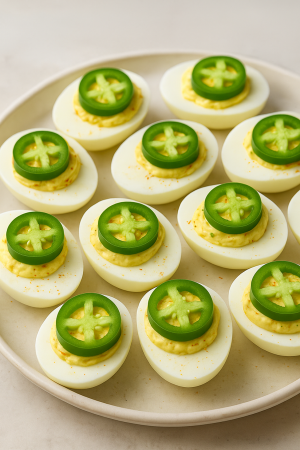 🌶️ Jalapeño Deviled Eggs
