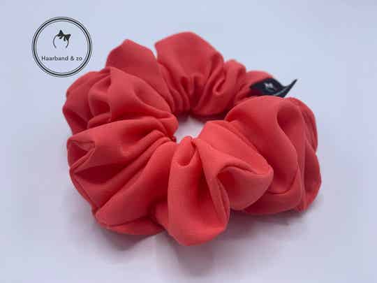 Haarband & zo, Scrunchie van chiffon, koraal (art.nr. 62-10)