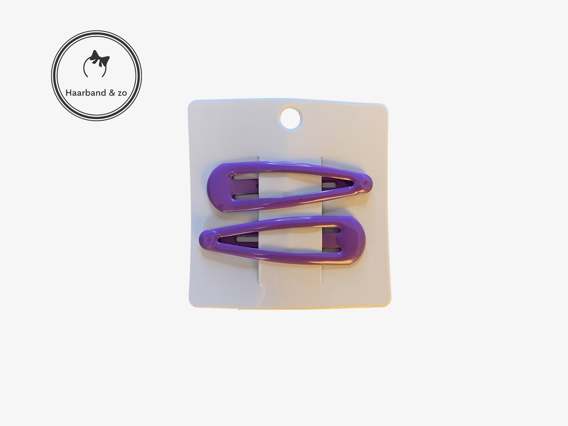 Setje van 2 basic haarspeldjes, lila (art. 103-09)