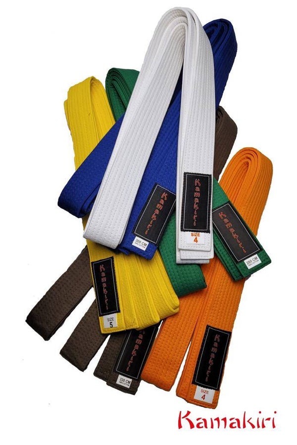 Karateband gekleurd Kyu graad