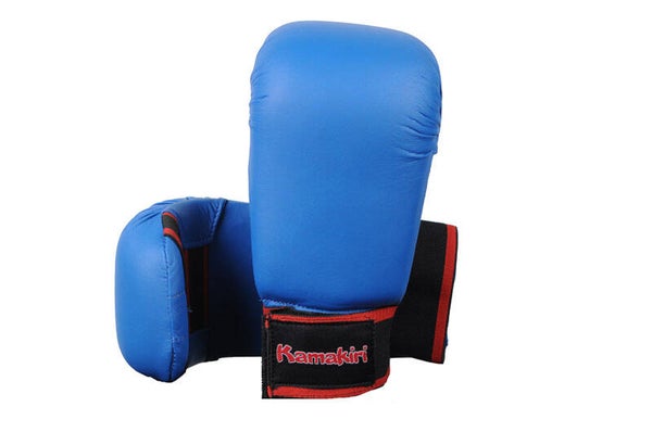 Karate handschoen, Blauw, zonder duim