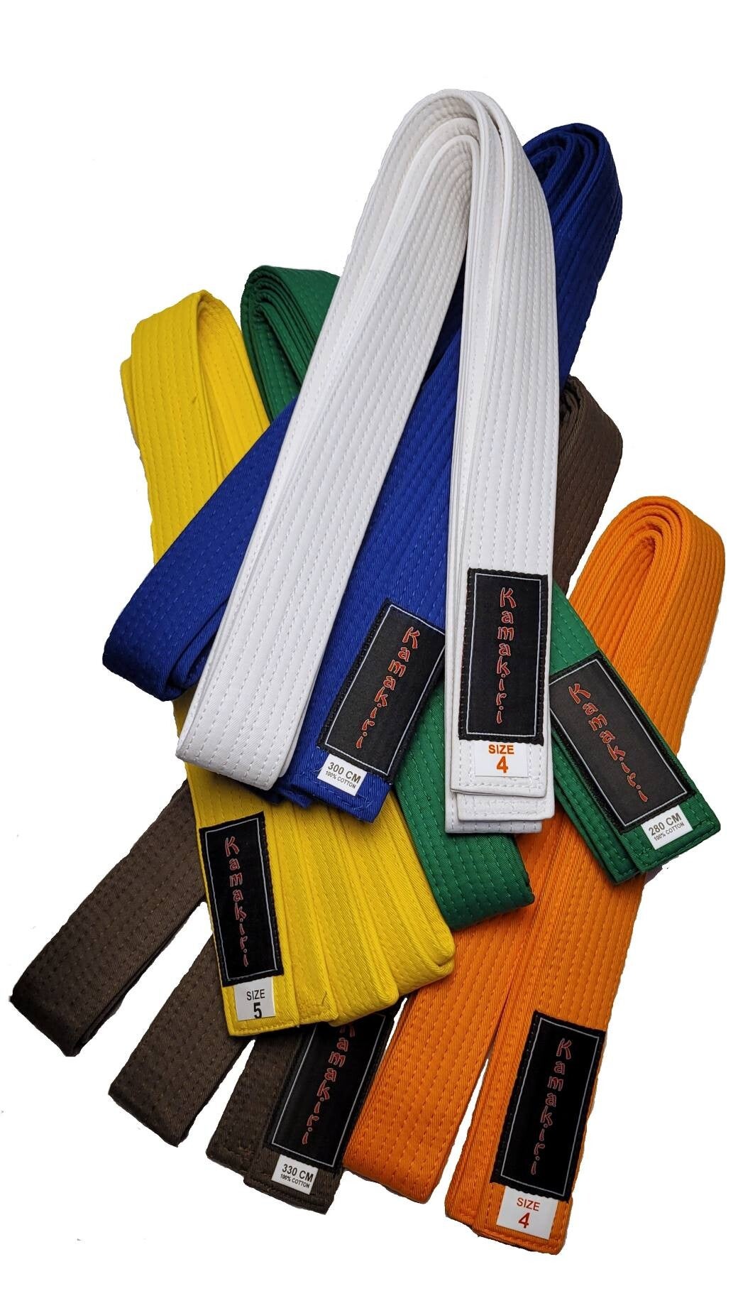 (Shin)Kyokushin Karateband gekleurd Kyu graad
