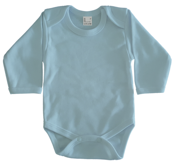 Romper - licht blauw (lange mouw)