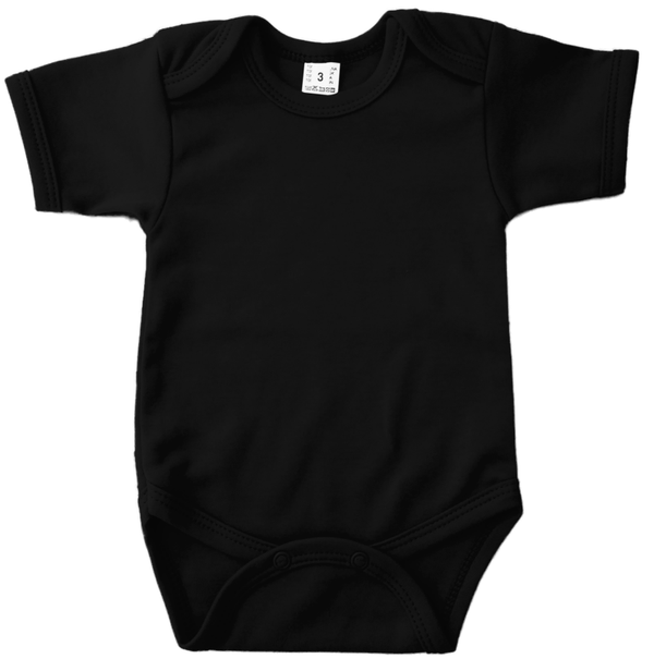 Romper - zwart (korte mouw)