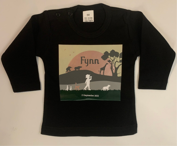 T shirt - geboortekaartje