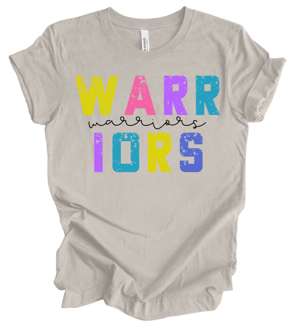 Warriors Colorful Grunge