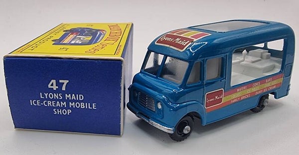 Matchbox Lesney Number 47 Commer Lyons maid Ice Cream Mobile Shop