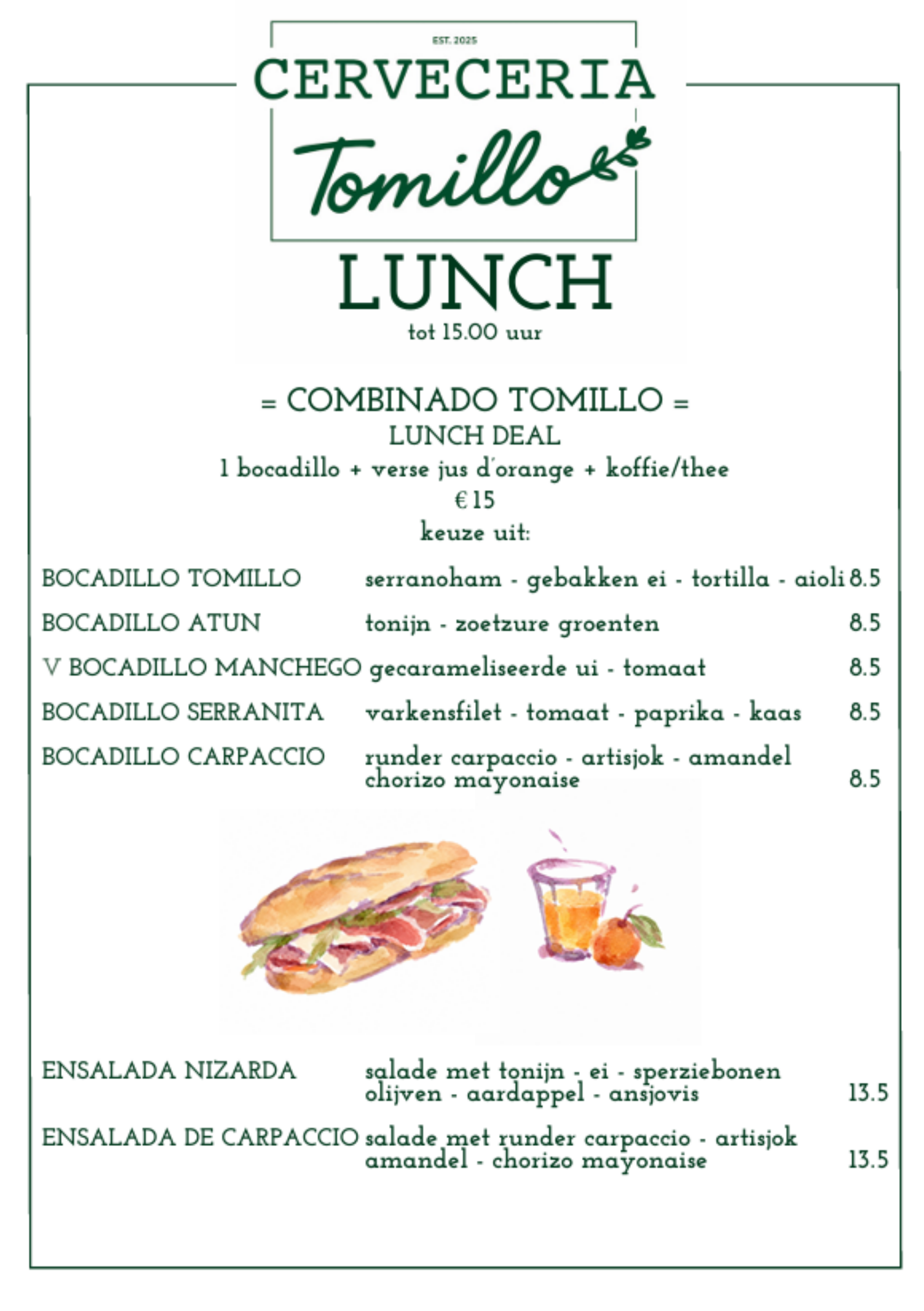 Lucnh - Cerveceria Tomillo