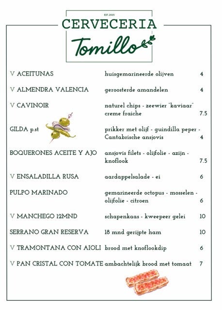 Lucnh - Cerveceria Tomillo