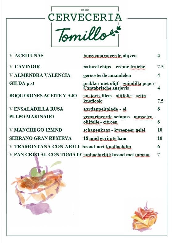 Lucnh - Cerveceria Tomillo