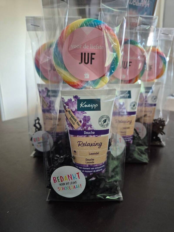 Bedankt voor dit leuke schooljaar juf kneipp douche
