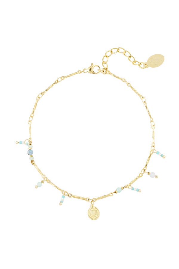 Enkelbandje Stainless Steel watermelon sugar goud