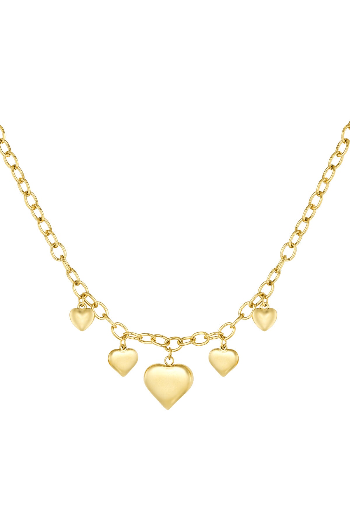 Ketting Stainless Steel endless love goud