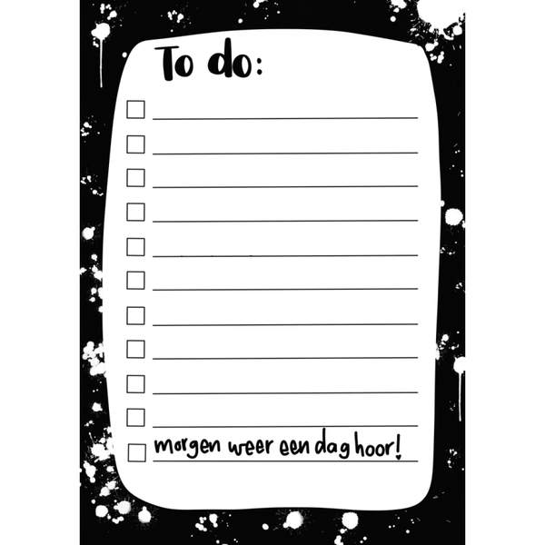 Notitieblok To do