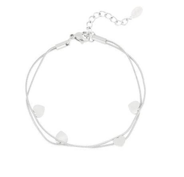 Armband Stainless Steel bring back the love zilver