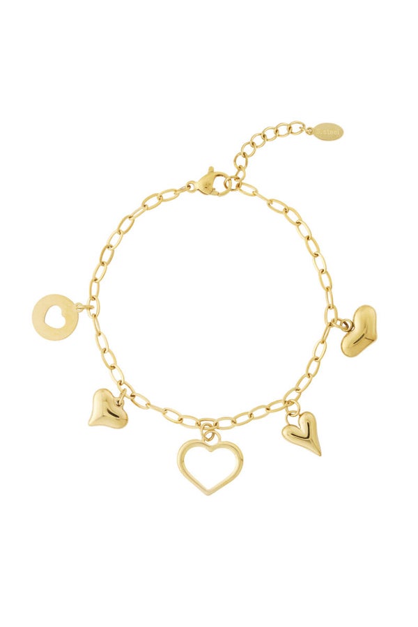 Armband Stainless Steel loving goud