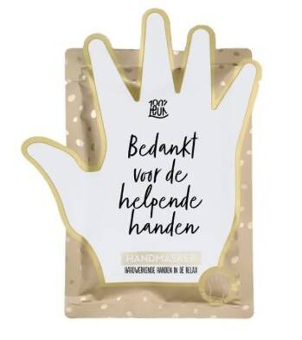 Handmasker - bedankt voor de helpende handen
