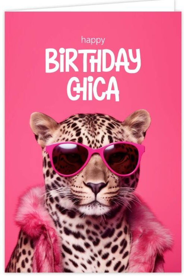 Kaart happy birthday chica