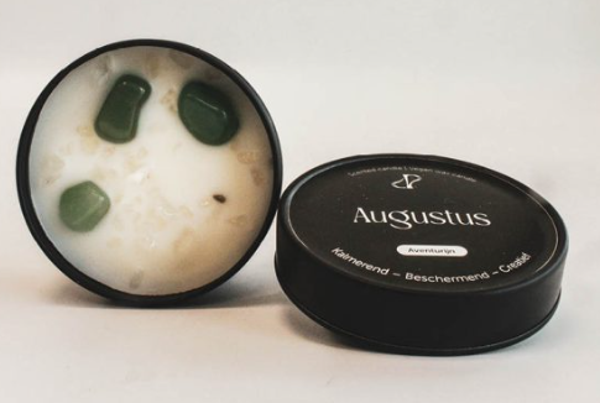 Kaars - maandblikje - augustus