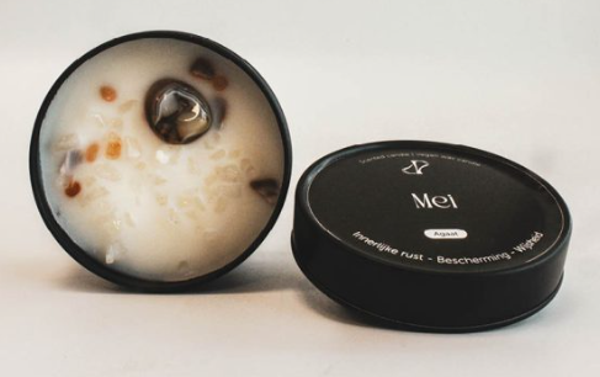 Kaars - maandblikje - mei