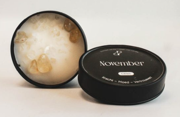 Kaars - maandblikje - november