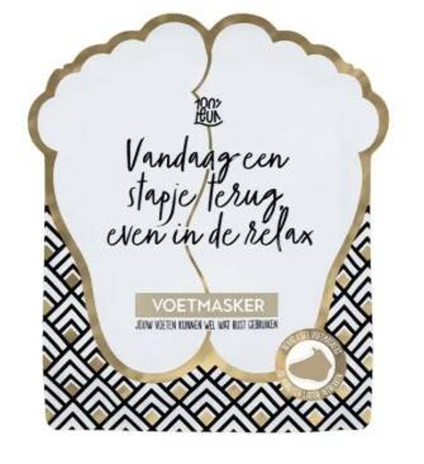 Voetenmasker - Vandaag een stapje terug, even in de relax