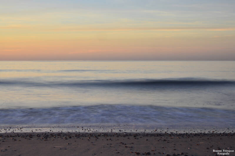 Een prachtige avond aan het strand