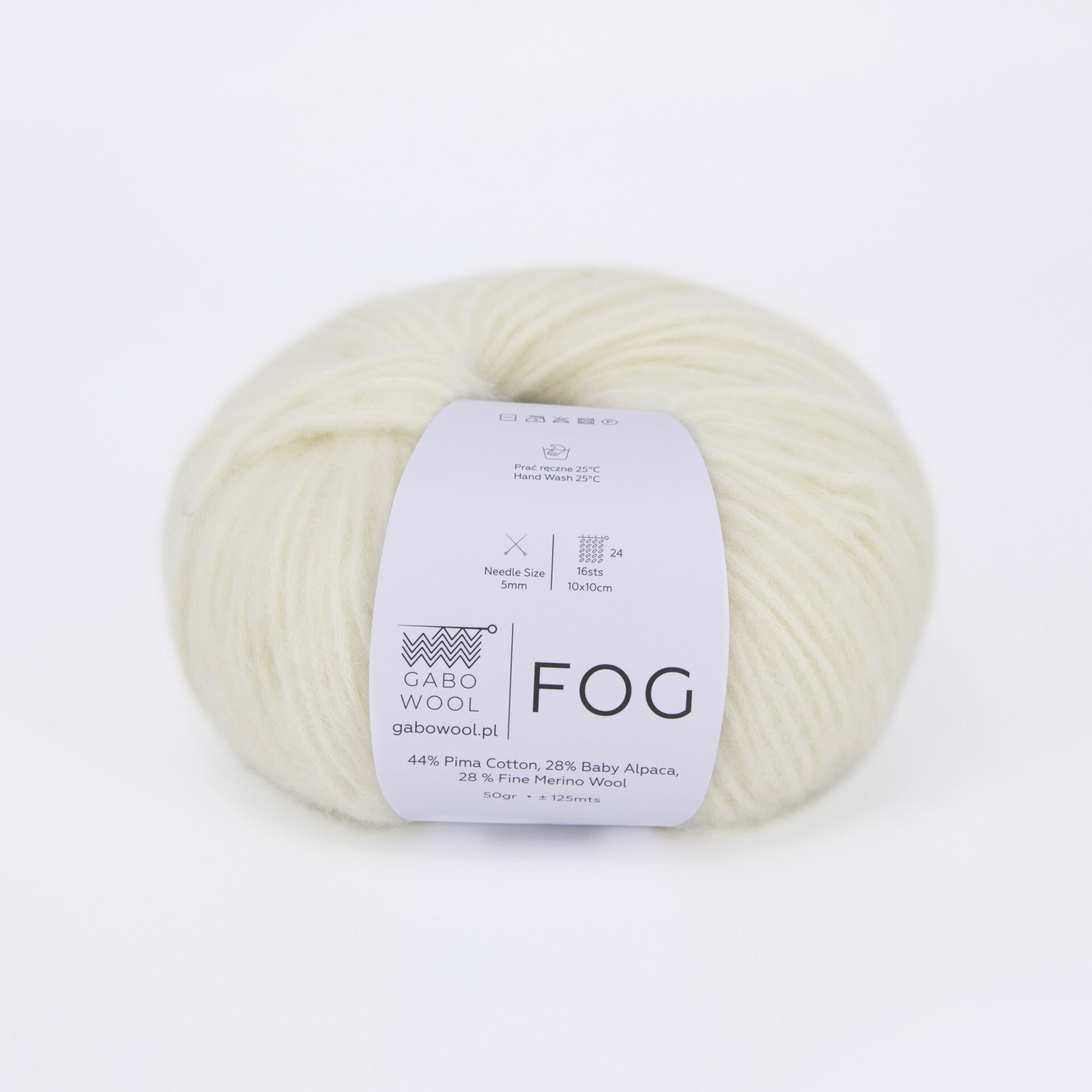 FOG Gabo Wool Naturalna Biel