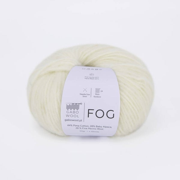FOG Gabo Wool Naturalna Biel