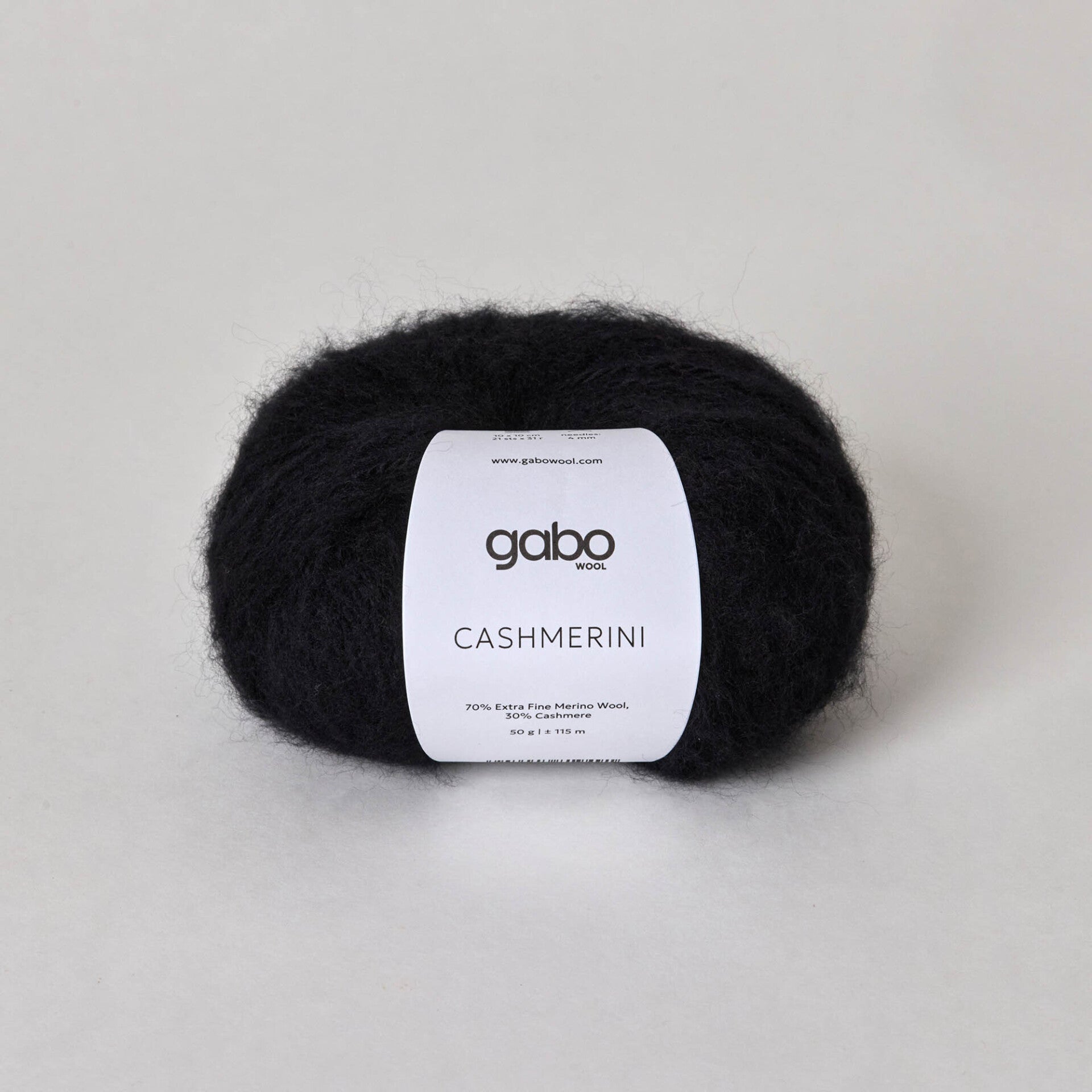 CASHMERINI Gabo Wool Czerń