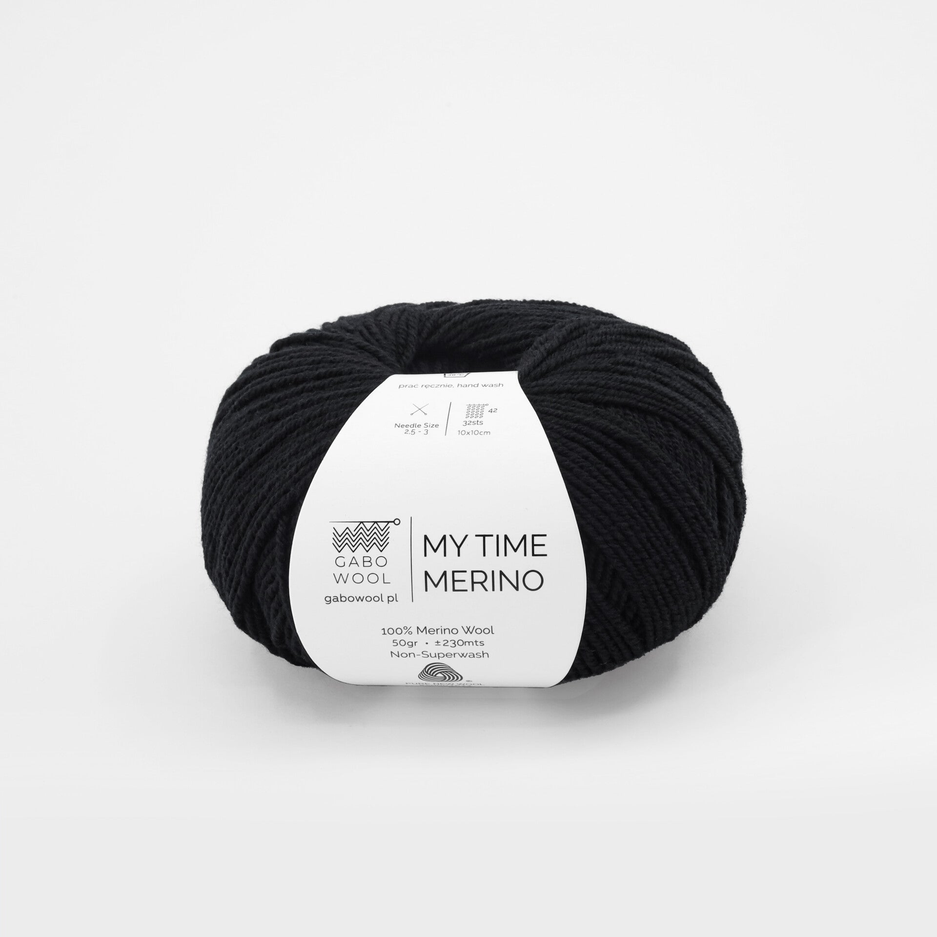 MY TIME MERINO Gabo Wool Czerń