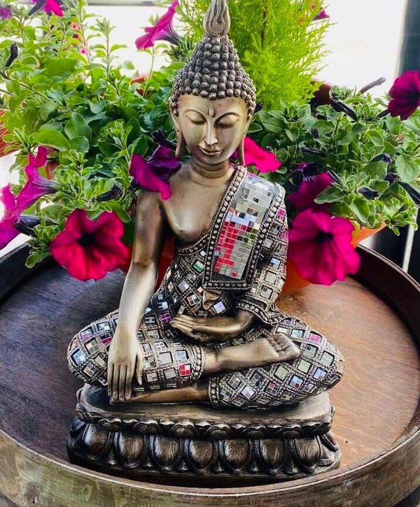 Figura Buda espejos