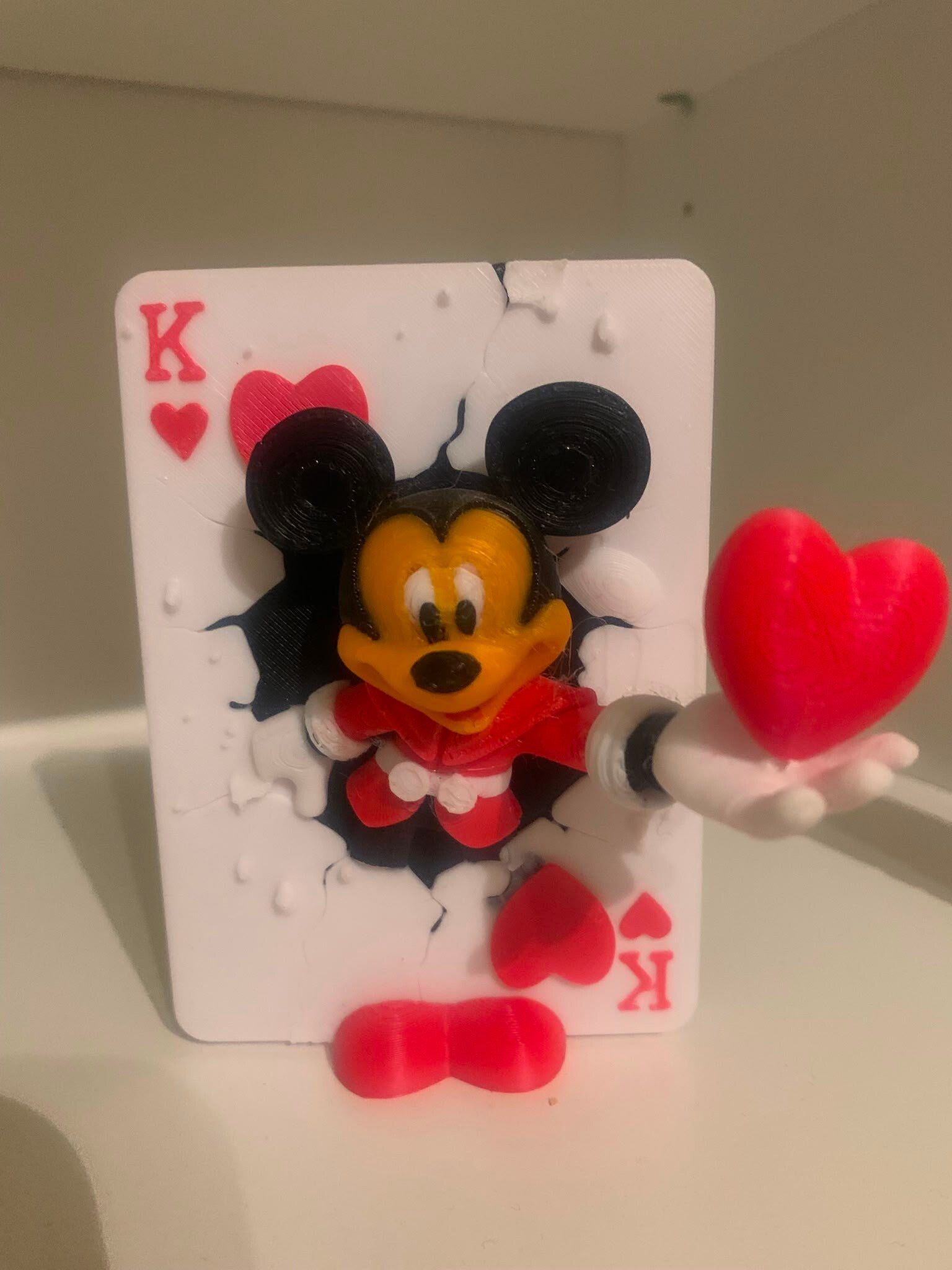 vallentijn kaartje met micky mouse