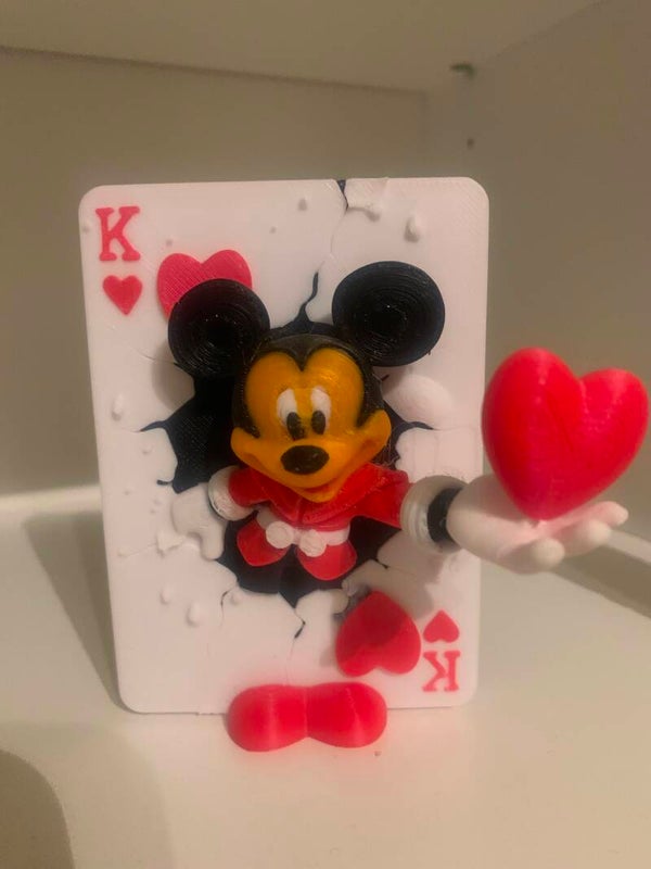 vallentijn kaartje met micky mouse