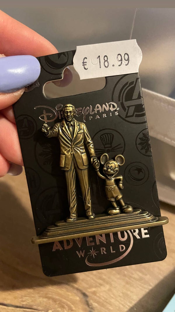 Pin Walt disney en Mickey Mouse brons