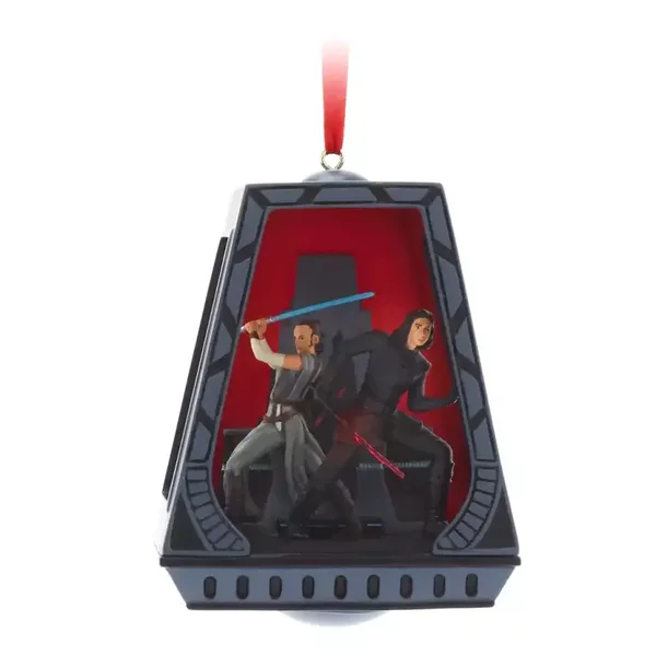 Kerstornament Star wars Rey en Kylo Ren