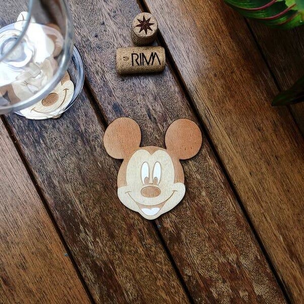 Coaster/ onderzetter Mickey Mouse