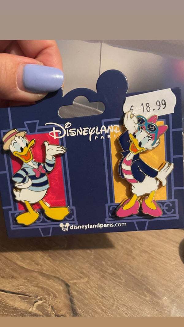 Pins Donald Duck en Daisy (katrien) duck