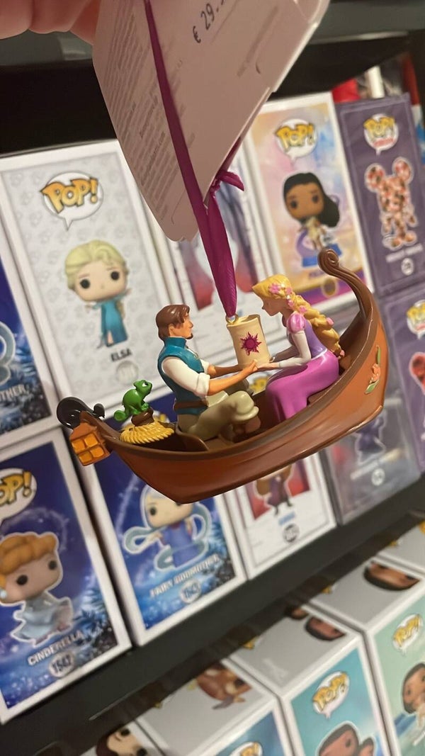 Kerstornament Rapunzel boot