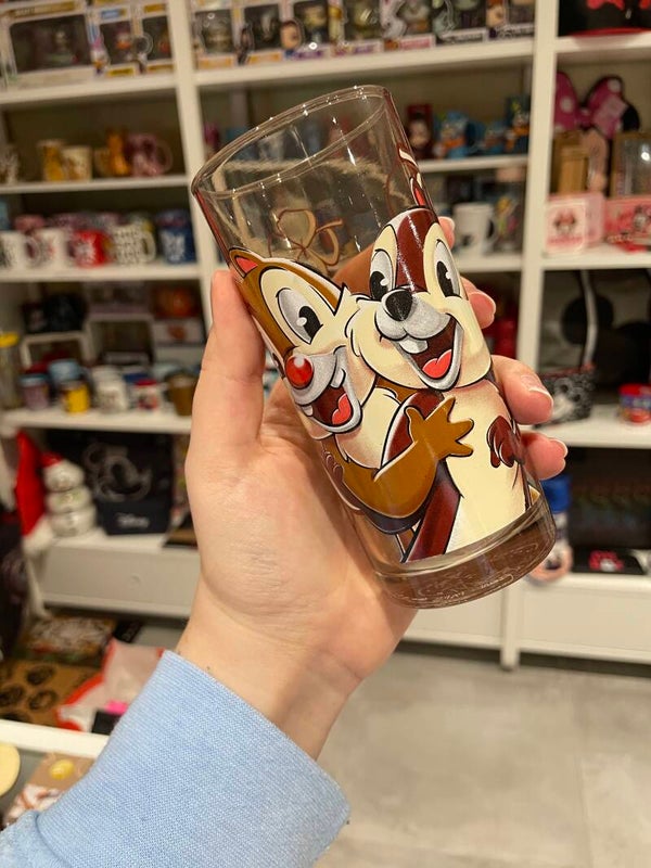 Glas Disneyland Knabbel en babbel tic et tac chip and dale