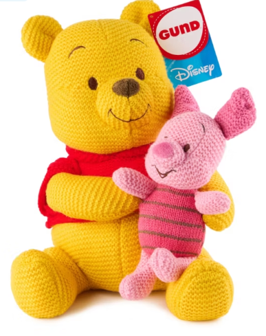 Knuffel pooh en knorretje (piglet) GUND