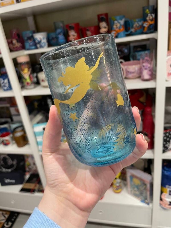 Glas Disneyland parijs Ariël en Botje kleine zeemeermin little mermaid