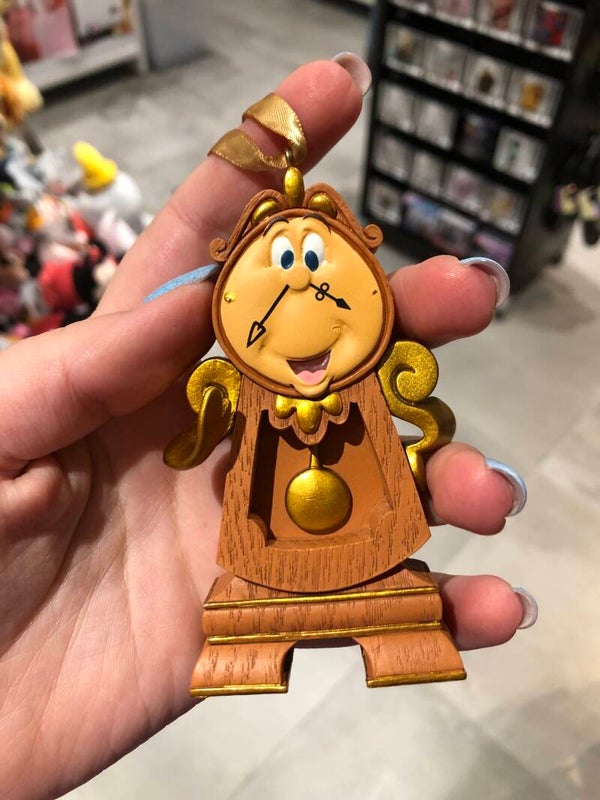 Kerstornament Cogsworth klokje Belle en het beest