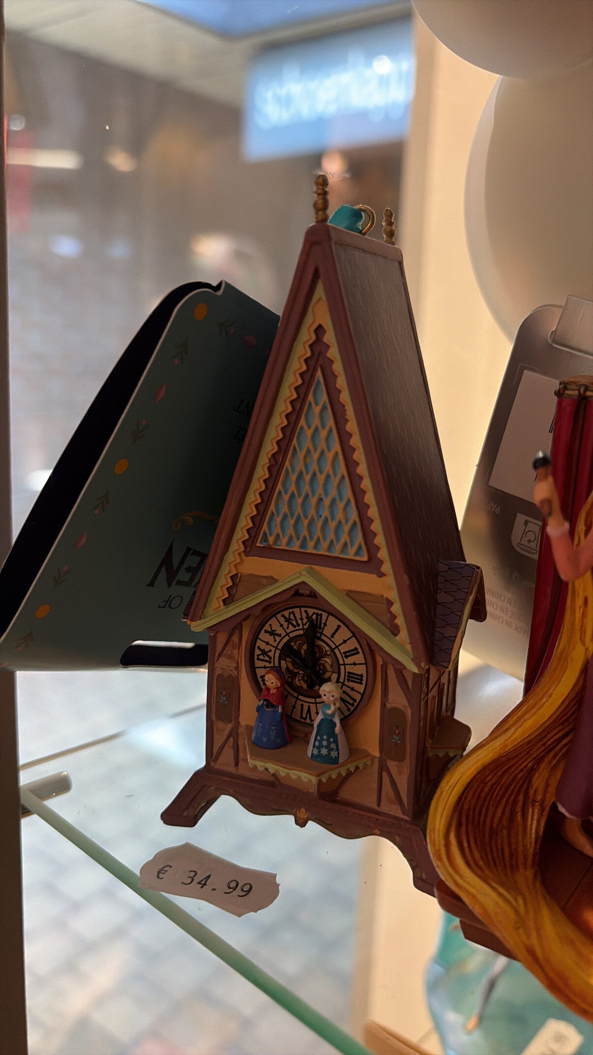 Kerstornament Frozen Arendelle klok Anna Elsa
