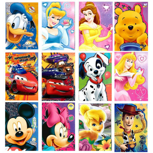 Wenskaart + enveloppe glitter (keuze uit 12)